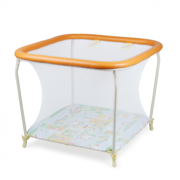 Манеж детский Globex Квадрат NEW — оранжевый арт.110306