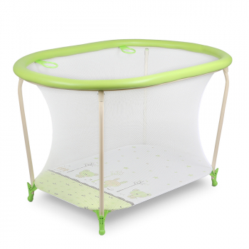 Манеж детский Globex Овал NEW — зеленый арт.110805