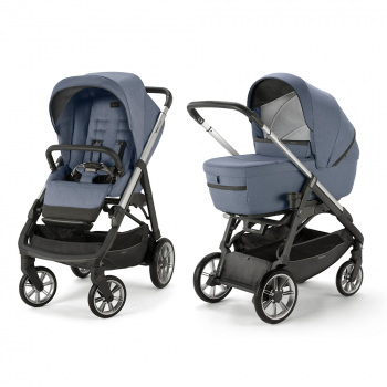Коляска 2 в 1 Inglesina Aptica System Duo — Alaska Blue/Graphite