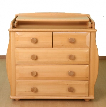 Пеленальный комод КубаньЛесстрой БИ36/АБ36 — натуральный бук