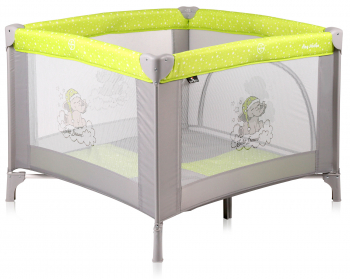 Манеж LORELLI Play station — Зелёно-серый / Green&Grey Elephants 1937