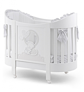 Детская кровать Italbaby Love Oval — Белый
