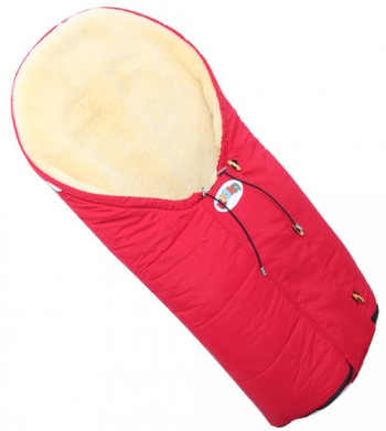 Детский конверт из медицинской овчинки «Кроха» Siberia — Red XI