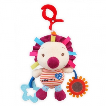 Игрушка мягкая с подвеской Baby Mix — Ежик