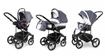 Коляска 3 в 1 Esspero Magic Pro (шасси Graphite) — Grey Lux