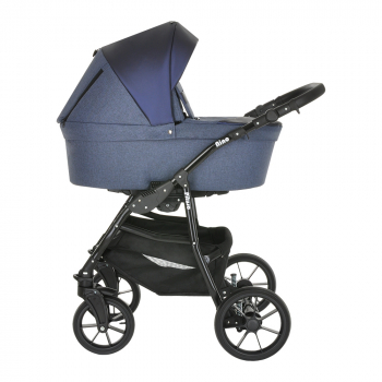 Коляска 2 в 1 PITUSO Nino — Midnight+Кожа Metalic Blue