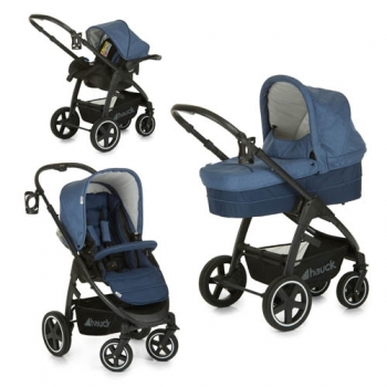 Коляска 3 в 1 Hauck Soul Plus Trioset — Melange navy
