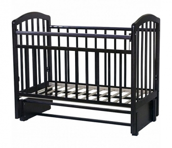 Детская кроватка Farfello "Алита" (5) а/с — венге