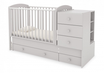 Детская кроватка Gandilyan (Гандылян) Тереза (маятник) — белая ночь