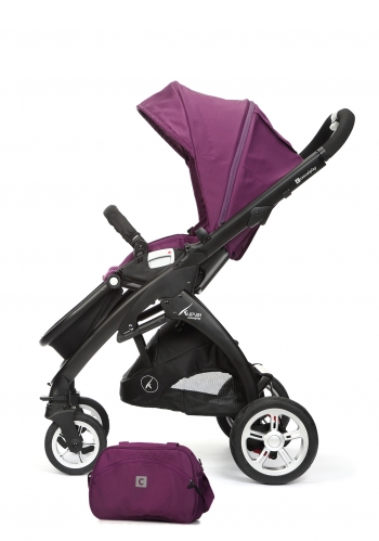 Прогулочная коляска Casualplay KUDU4 BLACK — Plum
