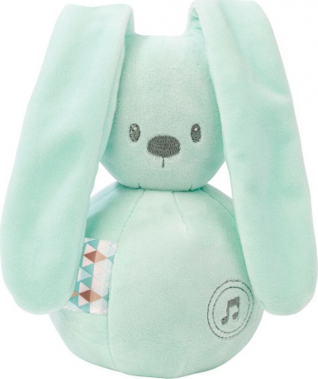 Мягкая музыкальная игрушка Nattou Soft Toy Lapidou Кролик — mint 878791