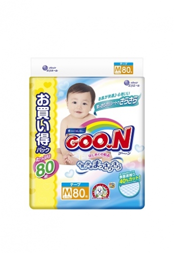 Подгузники GOON NEW Ultra Jumbo Pack — (6-11кг) 80шт