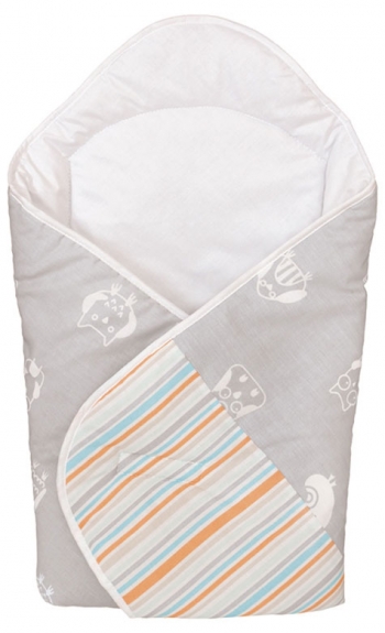 Одеяло-конверт Ceba Baby — Owls Grey принт