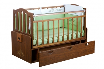 Кровать-качалка Daka Baby Укачай-ка 03 — Орех