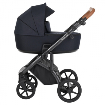 Коляска 3 в 1 Roan Bass Next — Moonless Mood/Black/ руч.Коричневый