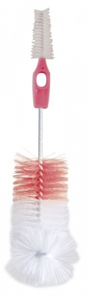 Ершик для мытья бутылочек и сосок Canpol арт. 2/413, крючок — красный