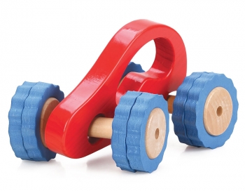 Машина Lucy&Leo Роли-Поли — красная/желтая