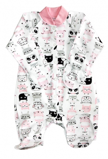 Комбинезон реглан с закрытыми ручками Веселый малыш 