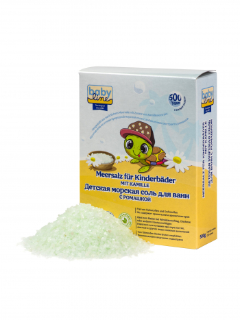 Детская морская соль для ванн baby line ™ с ромашкой 500г
