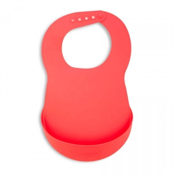 Нагрудник-слюнявчик Suavinex BOOO (от 4мес) — розовый