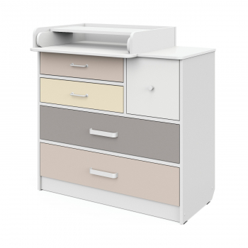 Комод Атон Сириус NORMAN 905 ЛДСП с шариковыми направляющими — белый