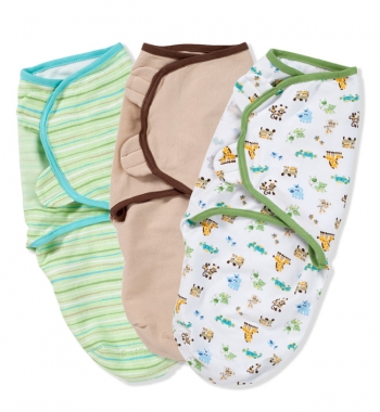 Конверт для пеленания Summer Infant SWADDLEME (размеры S/M) — c животными - 3 шт. (р-р S/M)