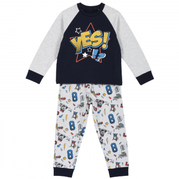 Пижама Chicco, принт Yes, длинный рукав, для мальчиков