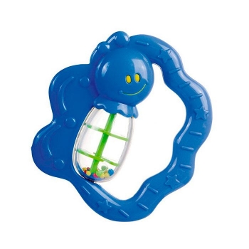 Погремушка Canpol Улитка/бабочка, 0+ мес., арт. 2/874, бабочка — синий