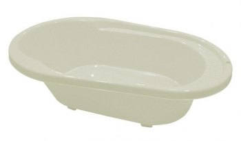 Ванночка детская Littel Angel "COOL" со сливом — белый перламутровый
