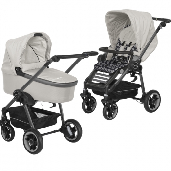 Коляска 2 в 1 Teutonia Bliss (шасси Graphite) — 6120-6120-6165 Stone-Starlight