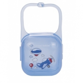 Контейнер для пустышки Canpol "Machines" арт. 2/931 — синий/самолетик