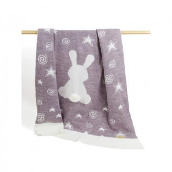 Плед Ma Licorne Lapin — Violet (Фиолетовый) 100х100см