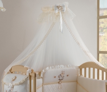 Балдахин с держателем Roman Baby ROMANTICA — Panna (Бежевый)