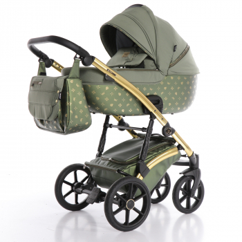 Коляска 2 в 1 TAKO LARET IMPERIAL — TLI-07 зеленый/рама золото