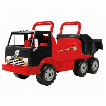 Каталка самосвал RT Intercooler с кузовом — черно/красная