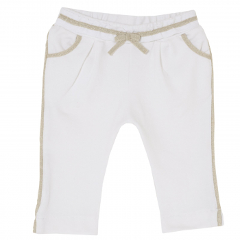 Брюки стрейчевые Chicco, цвет белый
