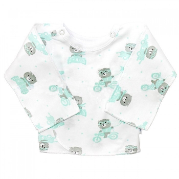 Распашонка с закрытыми ручками Веселый Малыш 