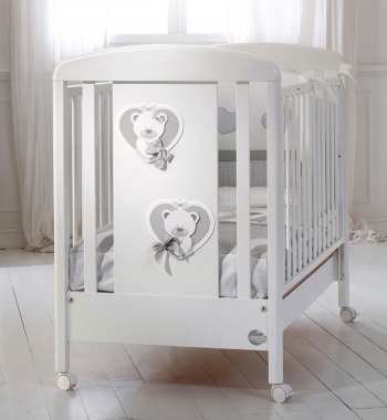 Детская кроватка Baby Expert Bon Bon Duetto — белый/серый