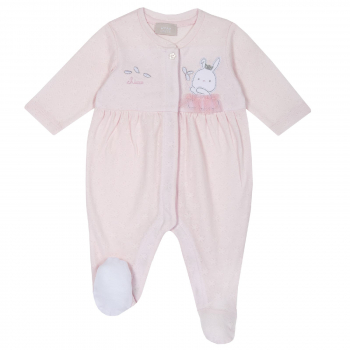 Комбинезон Chicco для девочек, с зайчиком, цвет розовый