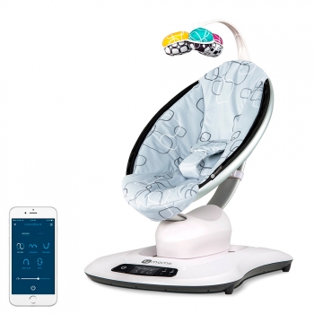 Электронное кресло-качалка 4Moms Mamaroo 4.0 — Серый плюш