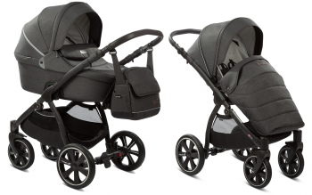 Коляска 2 в 1 Noordi Fjordi Sport — Black 815 (с термолюлькой)