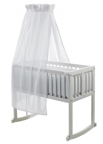 Кроватка-люлька с качалкой Geuther Lena — белый