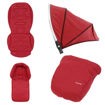 Colour pack для Oyster2/MAX (капюшон, текстиль, накидка на ноги) — Tango Red