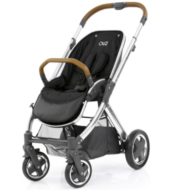 Прогулочная коляска Oyster 2 — хром/корич. экокожа