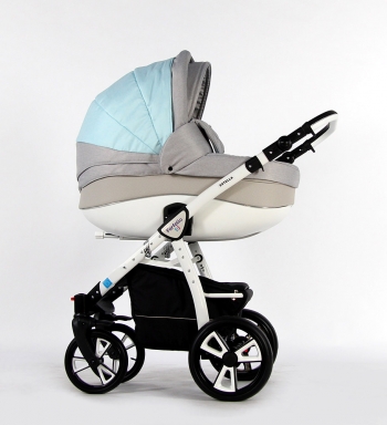 Коляска 2 в 1 Farfello Estella — ST1803 серо-бирюзовый