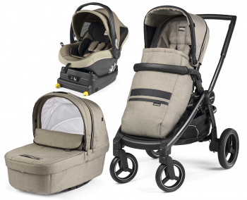 Коляска 3 в 1 Peg Perego Team Primonido I-Size Modular — Luxe Ecru