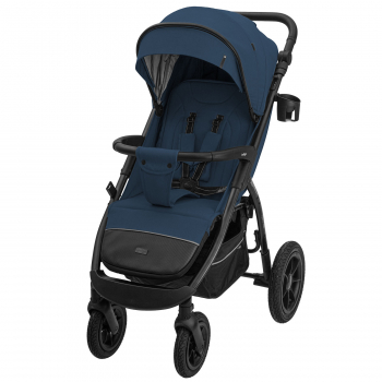 Прогулочная коляска INDIGO EPICA XL AIR с сумкой  — синий