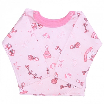 Распашонка с закрытыми ручками Веселый Малыш 