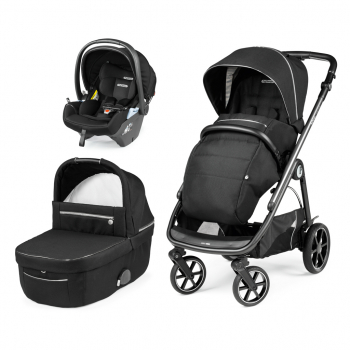 Коляска 3 в 1 Peg Perego Veloce Lounge Modular — Black Shine