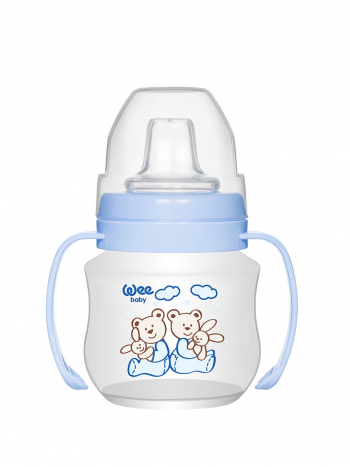 Поильник-Непроливайка WeeBaby с ручками , 125 мл — Медвежонок